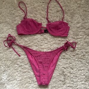 triangl mala pink bikini